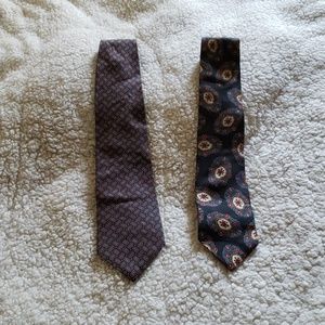 Two Christian Dior ties